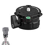 Andoer 69mm Tripod Leveling Base with Offset Bubble Level for All Tripods with 1/4" 3/8" Thread