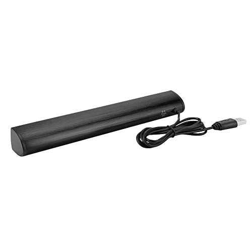 Wired Sound Bar for TV, PC Computer Surround Speakers with Subwoofer, Portable USB Mini Soundbar Home Theater Stereo Loudspeaker with Base and Bracket