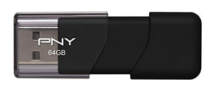 pny-attache-usb-2-0-flash-drive-64gb-black-p-fd64gatt03-ge image no. 1 buy in Dubai from Astronom at best price shipping worldwide by PNY