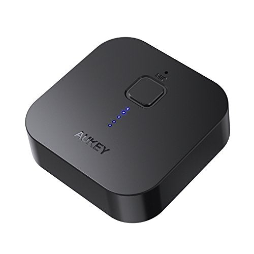 aukey-bluetooth-receiver-v4-1-wireless-audio-music-adapter-a2dp-with-hands-free-calling-and-3-5mm-stereo-jack-for-home-and-car-audio-system image no. 1 buy in Dubai from Astronom at best price shipping worldwide by AUKEY