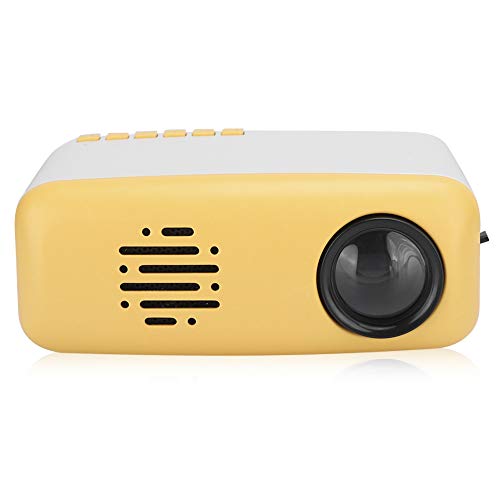 1080P Supported LED Mini Projector, HDMI Home Theater LED Projector Entertainment Accessory for Music/Picture/Video/TXT(UK-plug)
