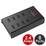 ezopower-international-8-port-96w-19-2a-smart-usb-desktop-charger-station-with-2-4a-output-each-with-3-international-adapter image no. 3 buy in UAE from Astronom.ae gadgets with COD  