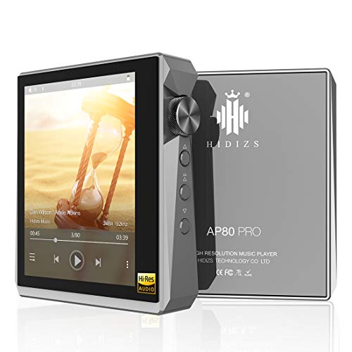 HIDIZS AP80 PRO Hi-Res Bluetooth MP3 Player, Portable High Resolution Digital Audio Player with LDAC/aptX/FLAC/DSD, Lossless Music Player with Full Touch Screen (Gray)