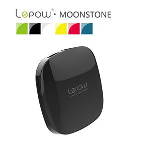 Lepow Moonstone Series 3000mAh Lithium Polymer Portable Charger External Battery Pack Backup Power Bank with Dual USB (1.2A/0.5A) output and LED Battery Indicator for iPhone 6, 5S, 5C, 5, 4S, iPad Air, mini (Apple Adapters -and lightning, not included)