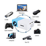 Bewinner Mini Projector 1080P, YG300 Portable Home HD Projector for Party HDMI/USB AV/Audio LED Video Projector for Home Theater 20-80 inch 1920 * 1080 Resolution
