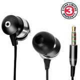 gogroove-audiohm-hf-earbud-headphones-with-mic-deep-bass-comfortable-ear-gels-black-in-ear-earphones-featuring-noise-isolating-design-durable-alloy-driver-housing-ergonomic-angled-fit image no. 2buy in Dubai from Astronom.ae gifts for him shipping worldwide