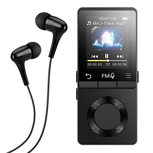 agptek-metal-mp3-player-with-loud-speaker-8gb-lossless-music-player-supports-fm-radio-recording-with-hd-headphones-expandable-up-to-128gb-blackm6 image no. 1 buy in Dubai from Astronom at best price shipping worldwide by AGPTEK