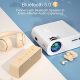 WiFi Bluetooth Projector, 6500 Lumens TOPTRO Mini Portable Projector Support 1080P Full HD, Home Cinema Projector for TV Stick / PC / Phone / HDMI / USB [Carrying Case Included]
