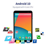 Tablet 8 Inch TECLAST P80 Android 10 Tablet 2GB RAM 32GB ROM(TF 512GB), Bluetooth 5.0, Quad Core, HD 1280x800 IPS, Allwinner A133 Processor, 2.4G Wi-Fi, 4000mAh, Type-C