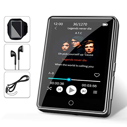 32G MP3 Player, MP3 with Bluetooth 5.0, Music Player with Watch Band, FM Radio, Sport Pedometer, Recording,1.5