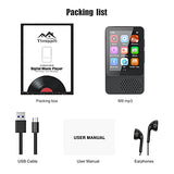 MP3 Player, 2.4"Color Touch Screen 5.0 Bluetooth Mp4 32GB, HiFi Lossless Sound with Built-in Audio Speaker FM Radio Smart Pedometer Recordings Voice recorder E-Book Headphones Expandable up to 128GB