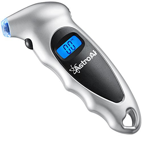 astroai-digital-tire-pressure-gauge-150-psi-4-settings-for-car-truck-bicycle-with-backlit-lcd-and-non-slip-grip-silver-1-pack image no. 1 buy in Dubai from Astronom at best price shipping worldwide by AstroAI