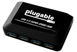 plugable-4-port-usb-3-0-superspeed-charging-hub-with-20w-power-adapter-and-bc-1-2-charging-support-for-android-apple-ios-and-windows-mobile-devices image no. 1 buy in Dubai from Astronom at best price shipping worldwide by Plugable