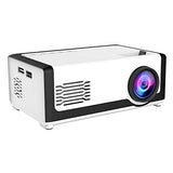 3D Portable Projector, 1080P High Definition LCD LED Home Theater Mini Projector, Built in HiFi Speakers, Compatible with HDMI, AV, USB and SD Card Ports (White)