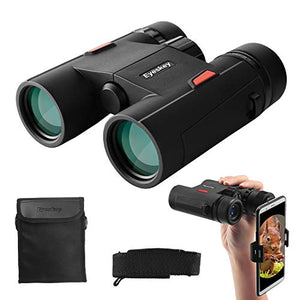 Eyeskey Wayfarer 8x32 Compact Binoculars for Adults and Teenagers, Specially Designed for Travel Also Great for Outdoor Activities, Sports Games and Concerts