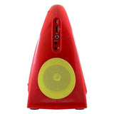 HamiltonBuhl Juke24 Portable Digital Jukebox with CD Player and Karaoke Function - Red/Yellow