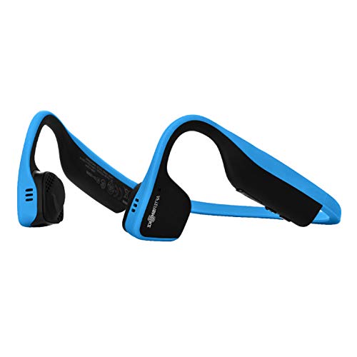 AfterShokz AS600 Trekz Titanium Wireless Bone Conduction Headphones Bluetooth Sweat Resistant Earphones with Mic for Sport Ocean Blue