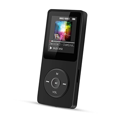agptek-a02-8gb-70-hours-playback-mp3-lossless-sound-music-player-supports-up-to-64gb-black image no. 1 buy in Dubai from Astronom at best price shipping worldwide by AGPTEK