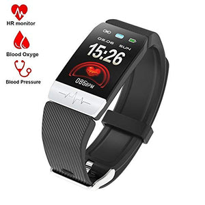 Fitness Tracker,Activity Tracker with Heart Rate Blood Pressure Monitor,Pedometer Watch with Sleep Monitor,Calorie Step Counter for kids Women Men (balck)