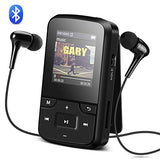 agptek-8gb-mp3-player-with-bluetooth-4-0-portable-clip-hd-screen-music-player-with-armband-and-silicone-case-high-resolution240-240-expandable-up-to-128gb-g6-black image no. 1 buy in Dubai from Astronom at best price shipping worldwide by AGPTEK