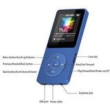 agptek-a02-8gb-mp3-player-70-hours-playback-lossless-sound-music-player-supports-up-to-128gb-dark-blue image no. 2buy in Dubai from Astronom.ae gifts for him shipping worldwide