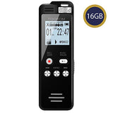 TOOBOM 16GB Voice Recorder 1536kbps Digital Voice Activated Recorder with Playback - 2020 Upgraded Sound Audio Recorder Line in for Lectures,Meetings,Interviews,Password,Supports128GB TF Card