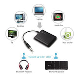 bluetooth-transmitter-iclever-wireless-portable-transmitter-connected-to-3-5mm-audio-devices-paired-with-bluetooth-receiver-tv-ears-bluetooth-dongle-a2dp-stereo-music-streaming-black image no. 4 buy and ship to Saudi from Astronom.ae electronic gifts with COD at best selling prices 