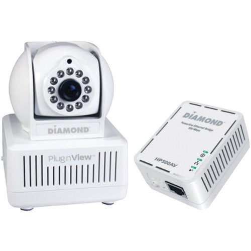 diamond-multimedia-hp500ck-plugn-view-remote-home-monitoring-internet-night-vision-security-camera-kit-for-iphone-ipad-and-android-tablets-white image no. 1 buy in Dubai from Astronom at best price shipping worldwide by Diamond Multimedia