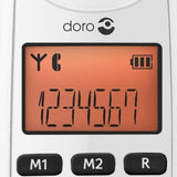 Doro PhoneEasy 100W Single DECT Cordless Phone with Amplified Sound and Big Buttons (White)