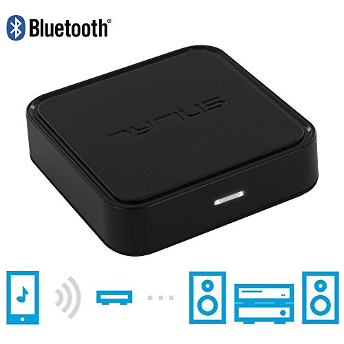 nyrius-songo-wireless-bluetooth-music-receiver-adapter-for-audio-streaming-iphone-ipad-ipod-samsung-android-htc-smartphones-tablets-laptops-to-speaker-systems-with-3-5mm-auxiliary-input-br40 image no. 1 buy in Dubai from Astronom at best price shipping worldwide by Nyrius