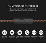 HiFi five Drivers Hybrid One Side (4 BA + 1 DD) in-Ear Earphones,Full Mid &High Frequency Sound Quality CCA C10 in Ear Monitors Design with Detachable Cable 2pin 0.75mm Gold Plated
