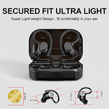 Judneer Wireless Headphones, Bluetooth Earbuds Sport 5.0 In-Ear with HD Mic, Wireless Earbuds 56H Playtime, HiFi Stereo Sound, Charging Case with LED Display, IPX7, CVC8.0 Noise Cancelling for Gym