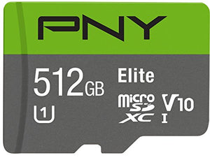 pny-elite-512gb-microsdxc-card-up-to-90mb-s-p-sdu512u190el-ge image no. 1 buy in Dubai from Astronom at best price shipping worldwide by PNY