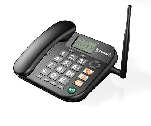 Steepletone - SGSM1 BIG BUTTON GSM HOME TELEPHONE IN BLACK