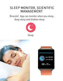 Gelrova IP68 Waterproof Fitness Tracker 1.3" HD Color Screen Activity Tracker with Heart Rate&Blood Pressure Monitor Wearable Smart Bracelet Pedometer Watch with Sleep Monitor for Android IOS Phone