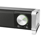 Trust Asto PC Soundbar Speaker for Computer, Laptop and TV, 12 W, USB Powered, Black/Silver