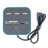 maxah-3-ports-usb-2-0-hub-with-multi-card-reader-combo-for-sd-mmc-m2-ms-mpblue image no. 6 buy and ship fast from dubai cheaper than souq and Amazon birthday gifts for him at cheapest price