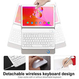 Tablet Touch Screen 10.1 Inch 4G LTE Android 10.0 with Keyboard and Mouse Quad Core 4GB RAM 64GB ROM Full HD Display 5.0+8.0MP Camera WiFi Bluetooth Netflix Google Play (Pink)