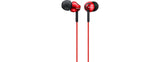 Sony MDREX110LPR.AE Deep Bass Earphones Red