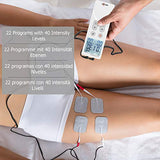 Tens Unit Muscle Stimulator Machine for Pain Relief & Therapy Management with Limited Edition Carrying Case. Rechargeable Electrotherapy Device. A Dual Electrode Channel Pulse Electronic Massager.