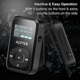clip-mp3-player-with-bluetooth-4-0-upgraded-a26t-agptek-8gb-lossless-sound-music-player-with-fm-radio-voice-recorder-sweat-proof-silicone-case-armband-for-sports-support-up-to-64g-black image no. 6 buy and ship fast from dubai cheaper than souq and Amazon birthday gifts for him at cheapest price
