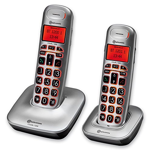 Amplicomms Big Tel 1202 Cordless Telephone + Additional Handset
