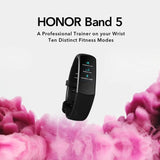 Docooler HONOR Band 5 Smart Bracelet Heart Rate 0.95 Inch Colourful AMOLED Display Real Time Heart Rate Monitor 5ATM Waterproof Sports Watch (Pink)