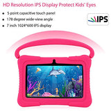 Kids Tablet PC, Veidoo Premium 7 inch Android Tablet PC, 1GB/16GB, Safety Eye Protection Screen, Parental Control APP, Best Gifts for Kids (Pink)