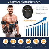 KATIX EMS Muscle Stimulator, ABS Trainer Muscle Stimulator, Home Gym Belt, Men and Woman Fitness Equipment Home Workout for Abdomen Arm Leg