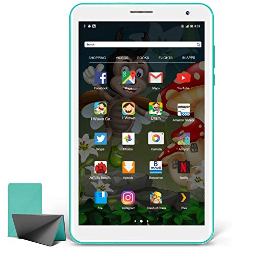 Tablet with 8 Inch Android 10.0 Quad Core Processor 1.6GHz 3G ROM 32GB RAM Tablet for Children with 5MP Camera Tablet with WiFi Bluetooth Google Play (Green)