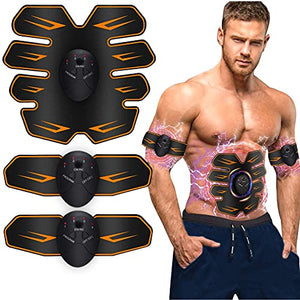Muscle Stimulator,Ems Abs Trainer,Abs Stimulator Muscle Toner,Home Gym Belt,Abdominal Toning Belt Muscle Trainer,Portable Fitness Trainer for Abdomen,Arm and Leg,with 6 Modes & 9 Levels Operation
