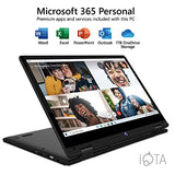 iOTA Flo 360 11.6-inch Touchscreen Laptop (Intel Celeron Dual Core, 4GB RAM, 64GB eMMC, Windows 10S) Includes; Microsoft 365 Personal 1-year Subscription and M.2 2280 SATA SSD Bay