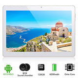 10.1'' Inch Google Android 10.0 Tablet PC,PADGENE 4G Phablet Pad with 4GB RAM 128GB ROM, Supports TF Card(can be extended up to 256GB), Octa-Core, 5G WiFi, 6000mAh Battery, Google play-Q10 Plus