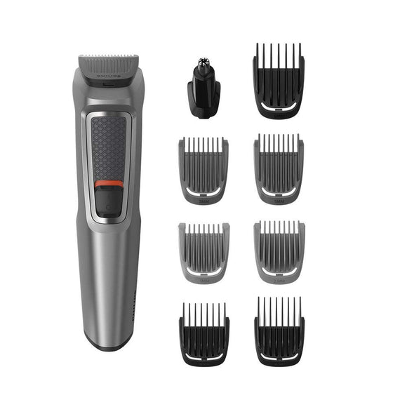 Philips Series 3000 9-in-1 Multi Grooming Kit for Beard and Hair with Nose Trimmer Attachment - MG3722/33